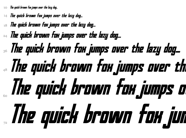 Red World font waterfall